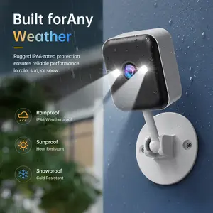 【JOOAN AI MINI Security Indoor And Outdoor Camera】1080P FHD WiFi Waterproof Camera, Color Night Vision, Two-Way Audio, Remote APP Control, Support SD Card or Cloud Service Subscription, 1 Year Warranty, Can Still Monitor Without Network