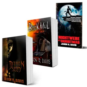 JD Horror Starter Pack - 3 books I recommend as an introduction to my work. Demon Seed, BookMail, NightWere at Christmas paperback book set