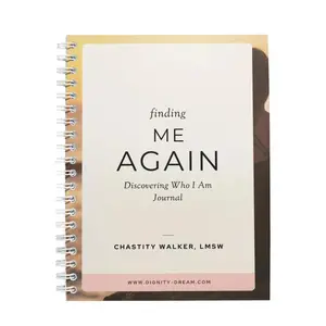 "Finding Me Again"-A 74-Page Guided Journal by Chastity Walker, Clinical Therapist to Help Heal from Trauma and Get out of Survivor Mode-Personal Development