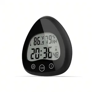 Indoor Waterproof Digital Countdown Timer - Wall-Mounted Kitchen & Bathroom Timer with Large LED Display, 1-99 Minutes Adjustable, Loud Alarm, Suitable for Cooking & Shower Scenarios