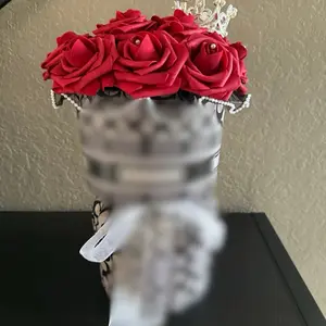 Luxury C Wrapped Bouquet with mini crown - Birthday / Anniversary / Valentines Day
