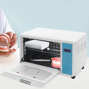 Valentine's Day Blue Nail Tools Drying Box 13.2x8.6x7.8In 10.57qt UV Sterilizer 167°F Hot Air Adjustable Shelf for Nail Barber Dental Tool Sanitizing