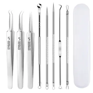 Professional acne and acne needle 8-piece set with glue box