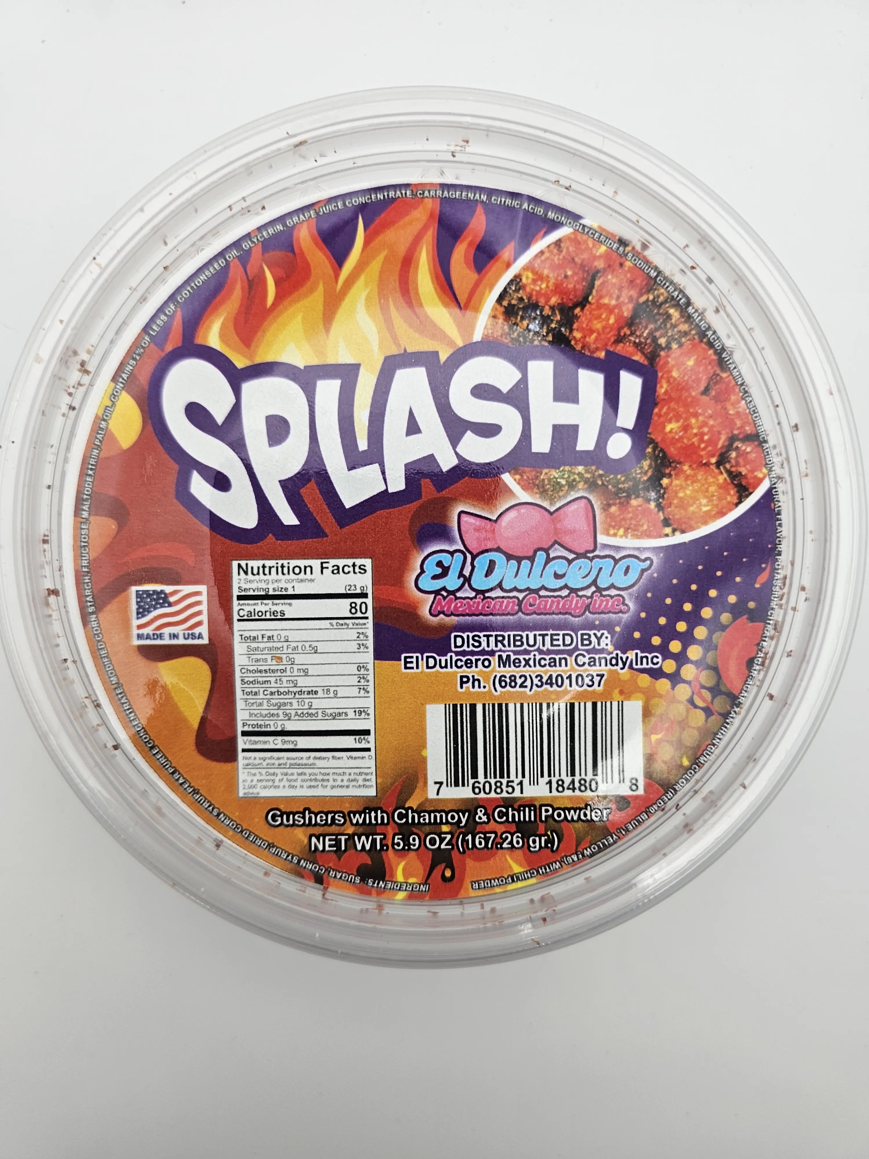 SPLASH-GUSHERS With chamoy and chili powder 5.9oz SPLASH-GUSHERS With chamoy and chili powder 5.9oz