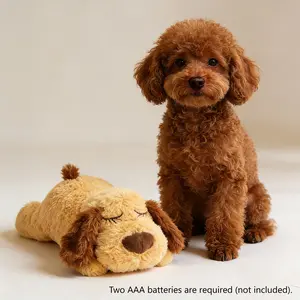 Pet Calming Heartbeat Dog Toy, Quick Anxiety Relief, Plush Pet Toy, Suitable for Cats and Small Pets, Soft and Cuddly