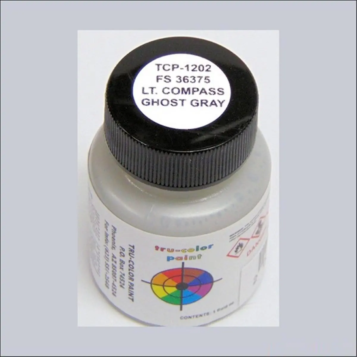 212 MAIN Tru-Color FS Light Compass Gray Paint, 1 oz Art Materials for Office & School Stationery Supplies