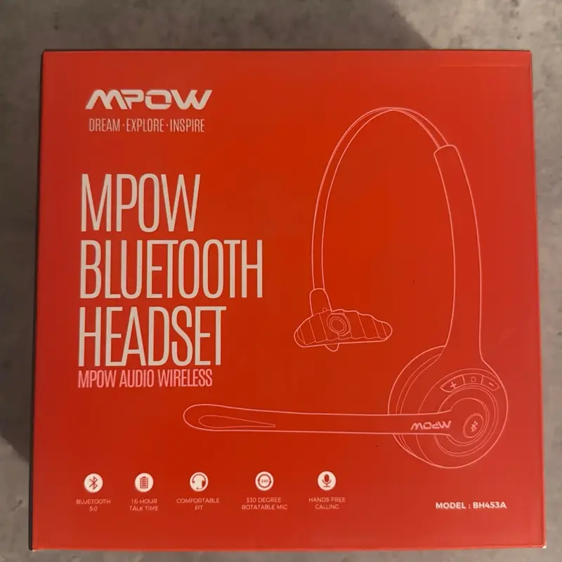 MPOW BH453A Wireless Bluetooth Headset