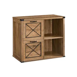VASAGLE Lateral File Cabinet, Filing Cabinet with 2 Drawers, Printer Stand