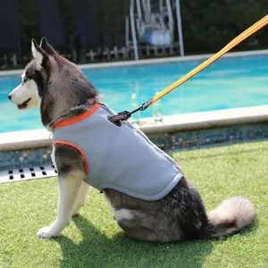 Dog Cooling Vest Evaporative Cooling Harness Jacket for Dogs Breathable Lightweight Water Absorbent Soothes Heat