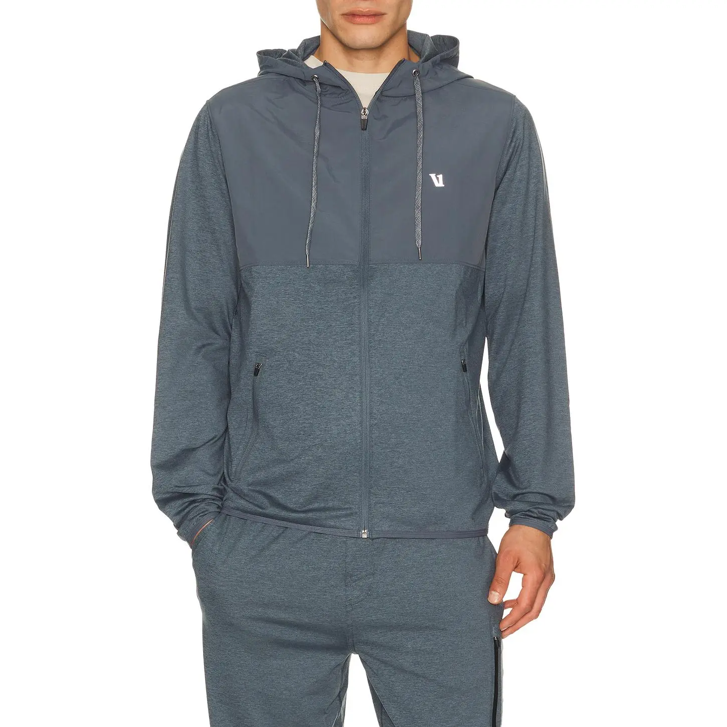 Vuori Sunday Element Jacket in Blue Sea Heather