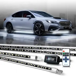 Aura  White Underglow Lights w/Remote Control, 12V Super Bright LED Light Bar, Exterior  Underbody Lighting Kit, Universal for   RV Camper Van Golf Cart
