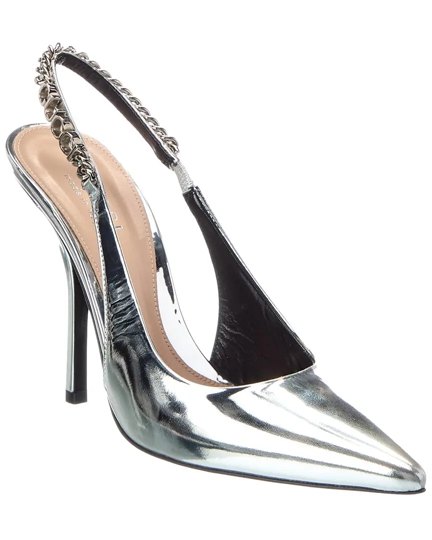 Gucci Signoria Leather Slingback Pump