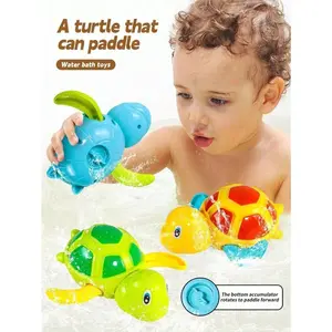 Set of 3 Fun Swimming Turtle Bath Toys — A Great Gift! Bath Toys: Wind-up swimming turtles, suitable for both boys and girls; perfect as water toys for the bathtub, swimming pool, or general water play.