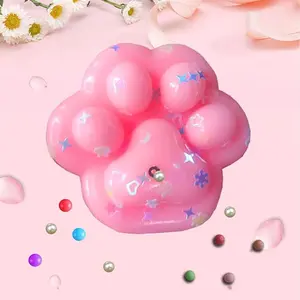 8PCS cute cat paw squeeze toy Squishy Cat Paw Squeeze Toys,  Pinch Family Squishy Toys, Cat Paws Mochi Toys,Stress Relief for Party Favors,easter party favor gift