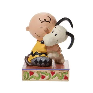 Enesco  Peanuts by Jim Shore Charlie Brown Snoopy Hugging