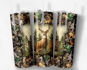 20oz deer Camo tumbler