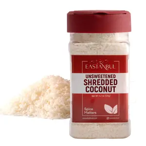 Eastanbul Unsweetened Shredded Coconut Flakes,Finely Shredded,Non-GMO 4.2oz