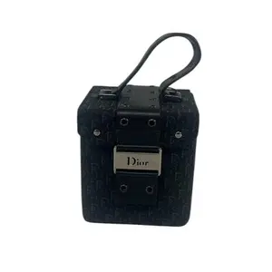 Pre-owned Dior Canvas Mini Bags Vanity Black Trotter D26030605