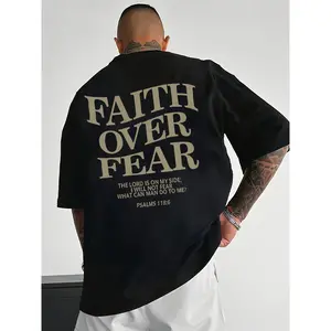 Christian Faith Over Fear T-Shirt Psalm Bible Verse Shirt
