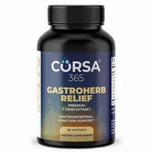 Gastroherb Relief 7 Herbs Extract - Immune Support Supplement Digestive Healthy Gut - Immunity Supplement for Men and Women - Natural St Johns Wort, Licorice Root, Rose Hip Oils - 90 Softgels
