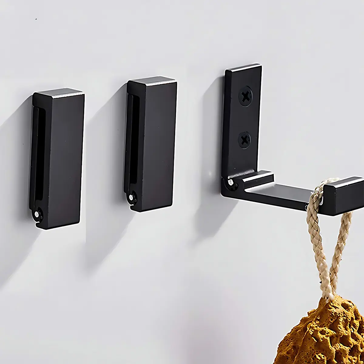 Folding Hooks Wall Door Clothes Coat Hat Bags Hangers Aluminum Alloy Kitchen Bathroom Rustproof Towel Hooks For Wall Foldable Single Hook bedroom decor