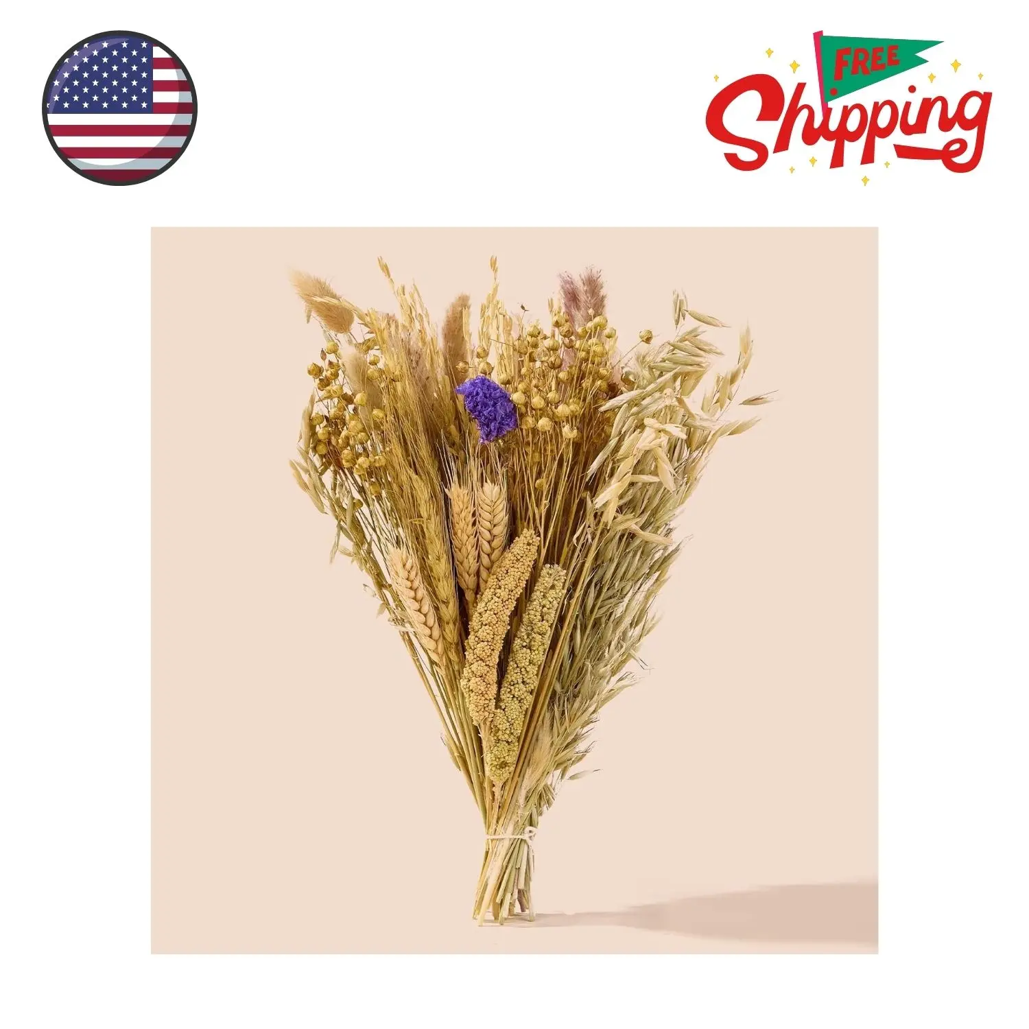 60PCS Natural Hamster Bedding | Flowers & Herbs & Sprays for Cage Decor