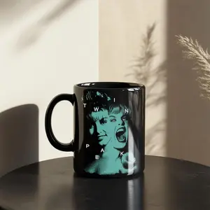 Laura Palmer Coffee Mug, Creepy Twin TV Show Peaks Collectible Cup