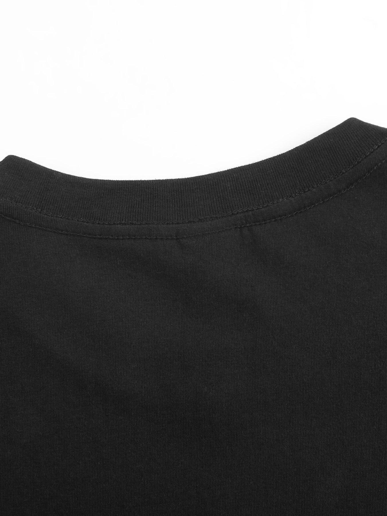 Colorful Design RUMI Children's T-Shirt - Black Cotton T-Shirt for Kids, Blue Jeans and Yellow Sunglasses, Fun Summer Style - Perfect for Outdoor Activities and Amusement Parks, Great Gift for Boys and Girls