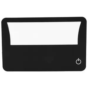 Credit Card Size Lighted 3X Magnifier Bundle Includes 2 Magnifiers, Each Magnifier for Reading Has 3X Lens, Use As 3X Magnifying Glass with Light or As Reading Magnifier for Menus