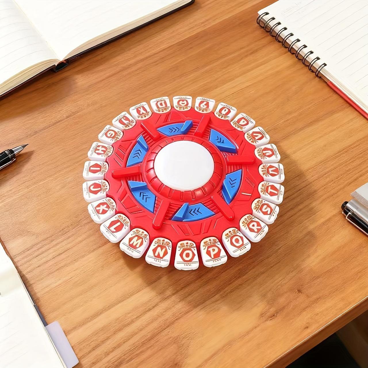 New 24-Key Fun Fast-Paced Alphabet Game, Spanish Alphabet Version, Halloween Christmas Party Interactive Tabletop Game, Crazy Alphabet Educational Board Game