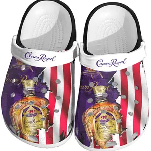 Crown Royal American Flag Design Clogs - Stylish Casual Footwear