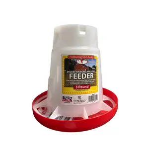 Deluxe Hanging Poultry Feeder 3 lbs - Durable & Efficient Feeding for Chickens & Small Poultry