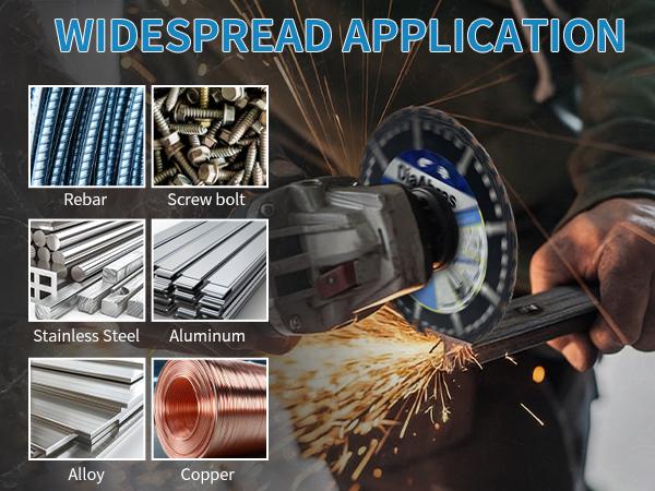 Angle grinder cutting blade iron cutting saw blade for metal alloy stainless steel angle iron rebar brazed diamond grinding wheel sharp durable fit for 4.5 inch grinder metalworking