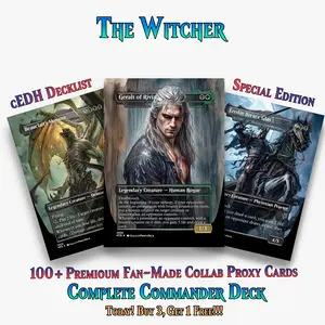 Witcher Themed MTG Proxy Commander Deck - 117 Cards Set