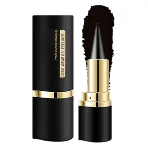 Natural Black Eyeliner Gel & Gel Eyeliner Pen, Waterproof Eyeliner Set Suitable for Mature Women, Perfect for Daily Wear, Parties and Holidays.
