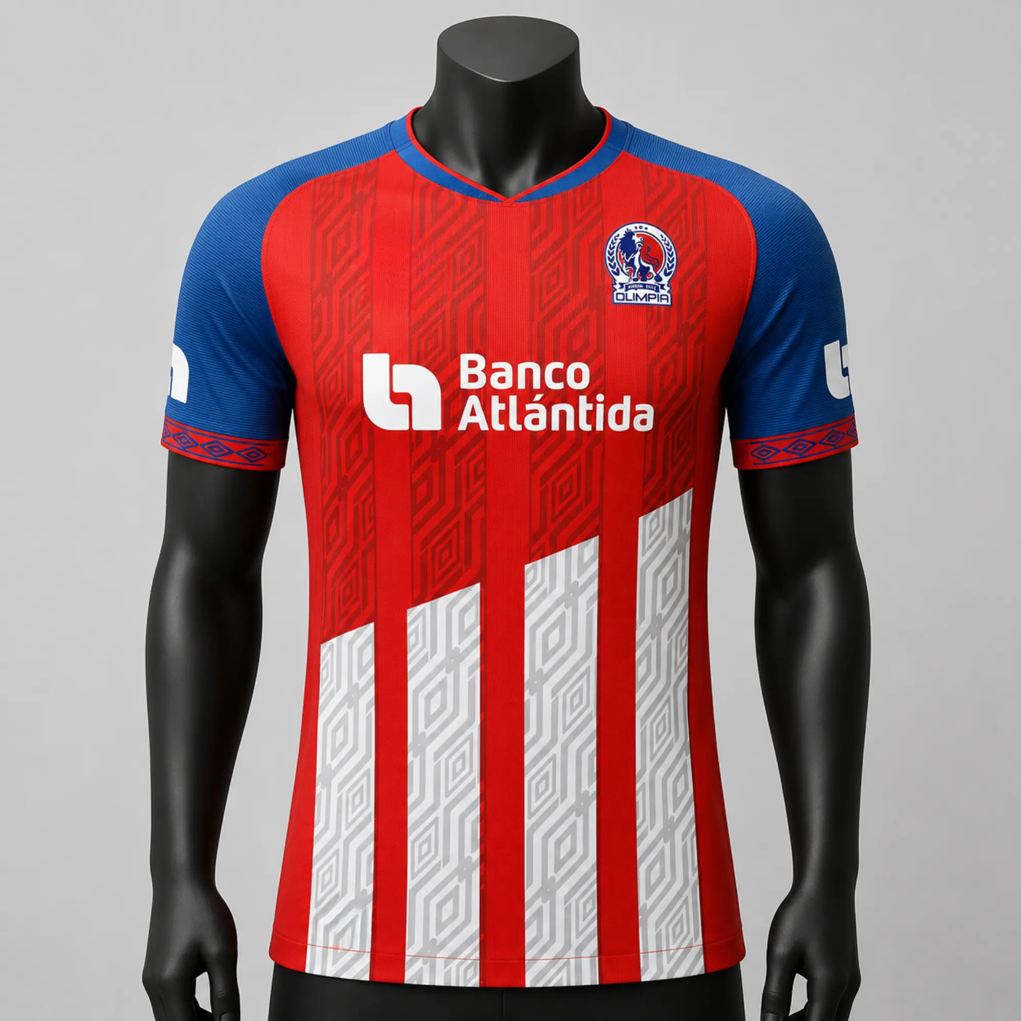 CD Olimpia 2019-20 Away Soccer Jersey - Full Print Logo