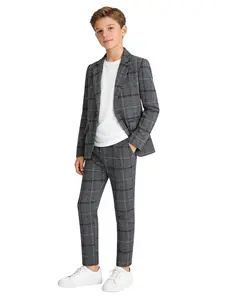 Boys' Formal Suit Set, Jacket & Pants Two-Piece (no Shirt), Children, Long Sleeve Party Wear, Perfect for Weddings & Events