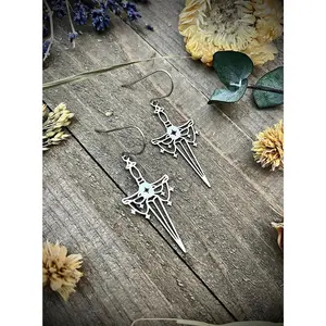 Silver Dagger Earrings