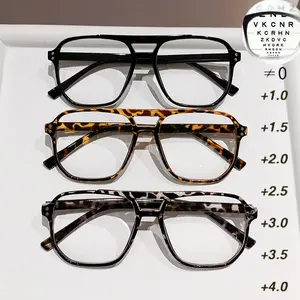 3 Pack Pilot Reading Glasses, Reading Eyeglasses, Unisex Square Frame, Simple Daily Use, Ideal for Students, Women & Elderly, Fda Registered