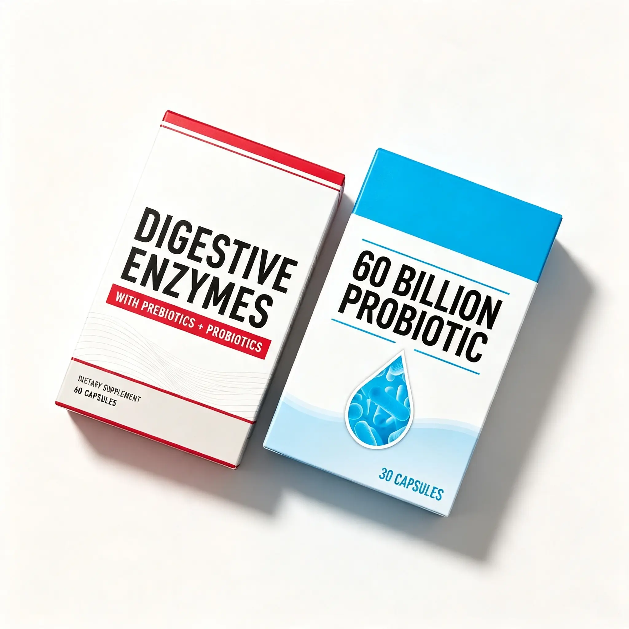Digestive Enzyme & Probiotic Supplement Capsules Digestive Enzyme & Probiotic Supplement Capsules