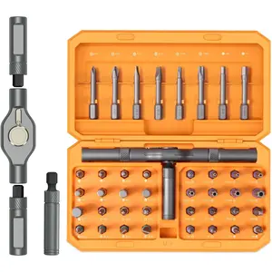 42 in 1 Ratchet  Set,   Kit, DIY Ratchet  Kit with Detachable Ratchet Handle, Portable Repair Tool Kit for Household Electronics Furniture