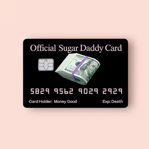 Official Sugar Daddy Card Credit Card Sticker Debit Skin Decal Cover Waterproof Vinyl Easy To Apply