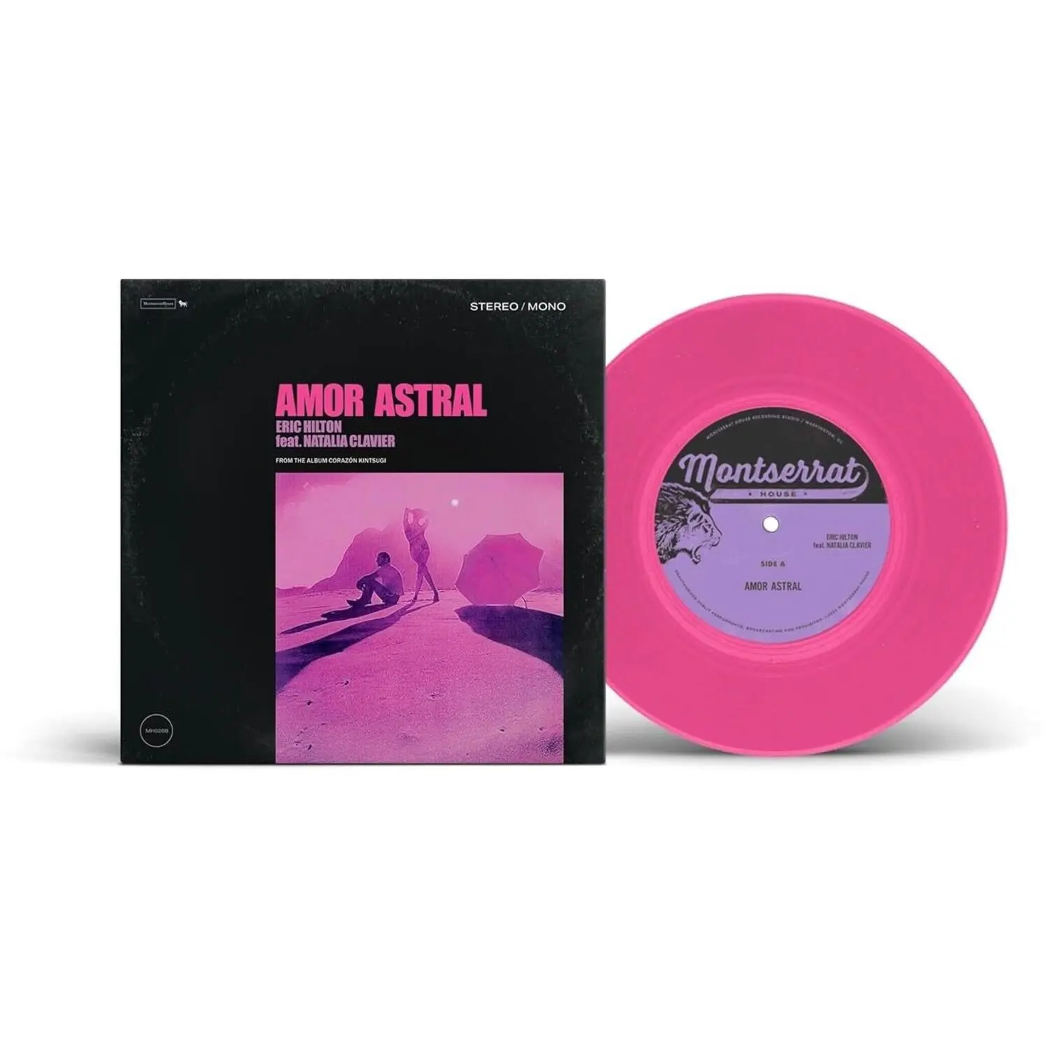 Eric Hilton - Amor Astral  [7-INCH SINGLE VINYL RECORD] Colored Vinyl, Pink