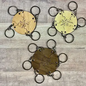 5- Piece Best Friend/ Family Interlocking Key Chain