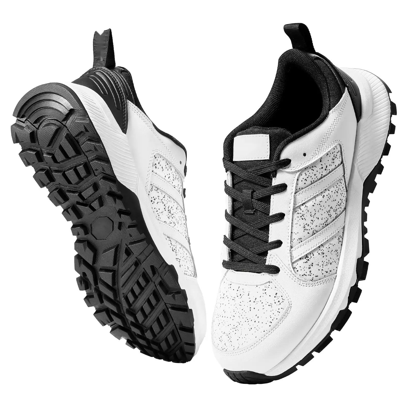 Cross Training Shoes For Men M Width US Size 8 Wide Toe Box Gym Sneakers White Color, Lightweight Breathable Athletic Footwear For Running, Training, CrossFit And Workout, Durable Non Slip Sole