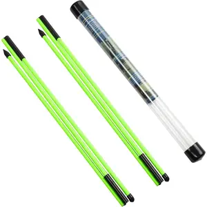 Golf Alignment Sticks - 48" Collapsible Golf Practice Rods for Aiming, Putting, Full Swing Trainer, Posture Corrector with Clear Tube Case, Golf  Equipment