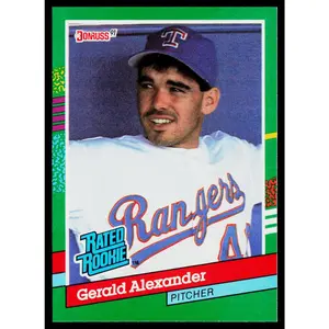 Gerald Alexander 1991 Donruss #419b RC Texas Rangers
