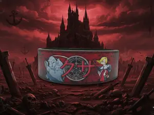 POWER LEVER BELT - High-Quality Anime Design in Blue Suede for Everyday Wear & Anime Events with Unique Touch and Durability Quick-Lock Steel Lever Premium Leather Construction
