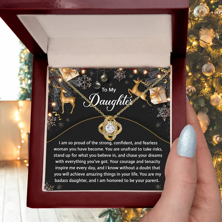 Gift for Daughter Christmas, Christmas Gift for Daughter, Birthday Gifts for Daughter, Valentines Day Gift from Dad to Daughter, Father to Daughter Gifts Knot Light