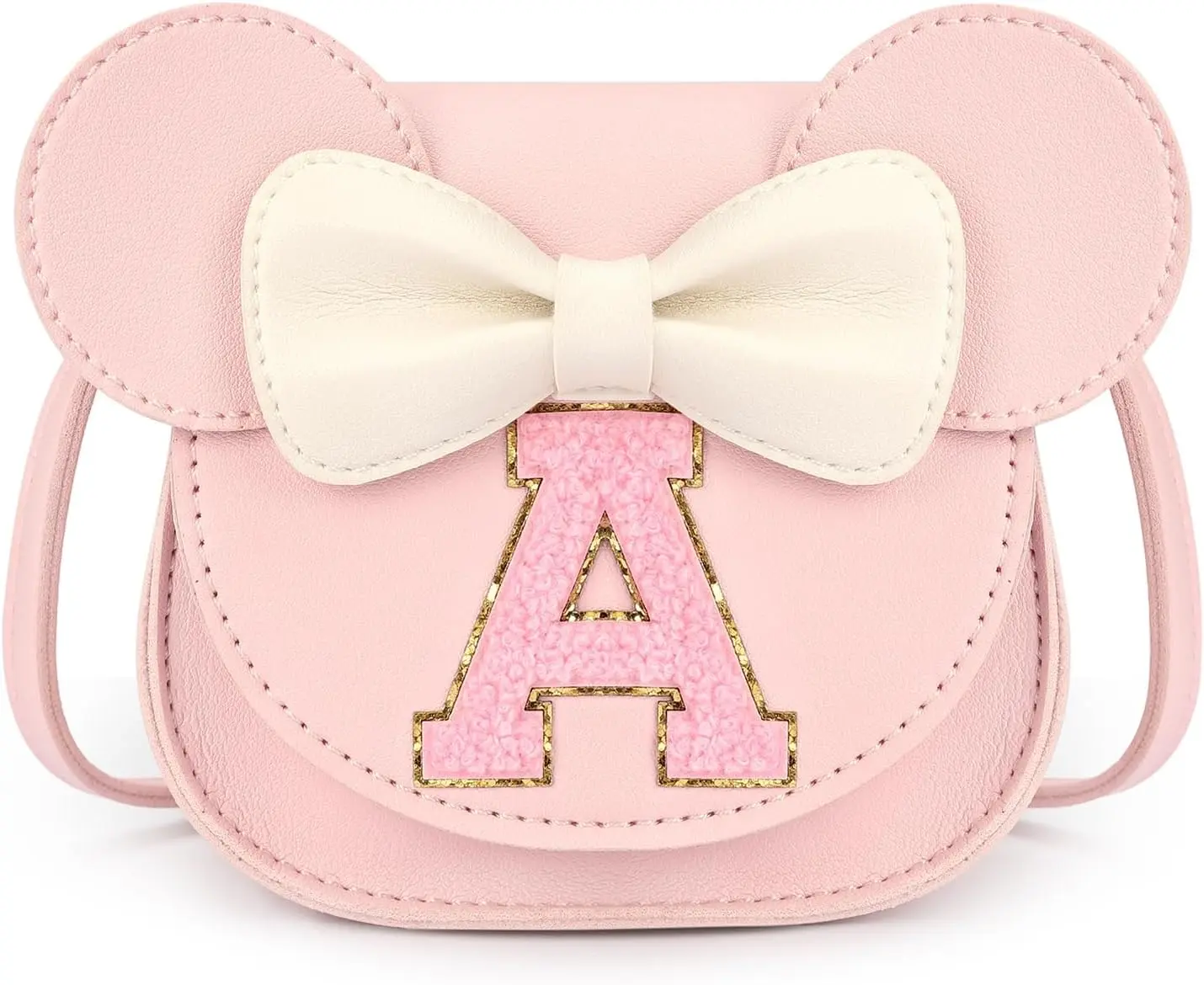 Toddler Purse Girl Gifts: Girls Birthday Gifts for 3-8 - Toys for Ages 2-4 Purse, Pink, Letter A